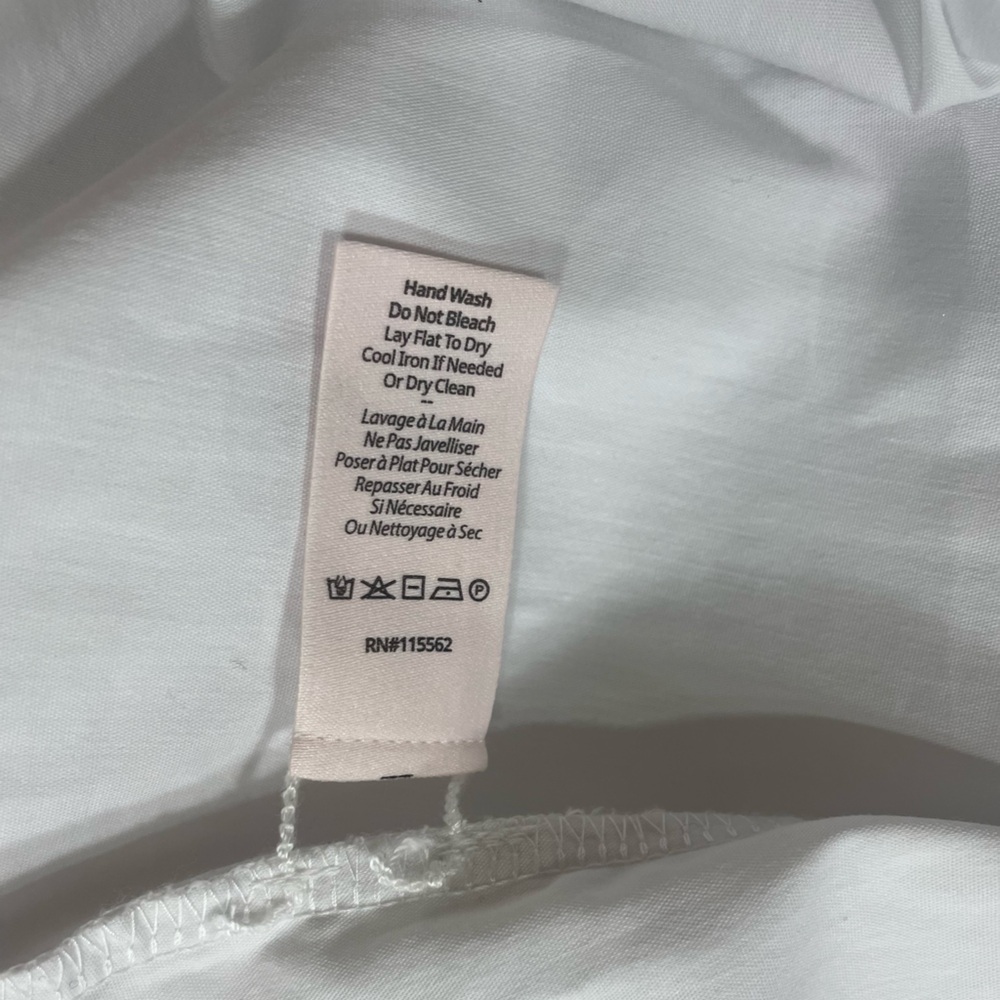 cinq a sept “Mahlia” White Eyelet Detail Ruffle Wrap Mini Dress NWT $325 - Picture 15 of 15